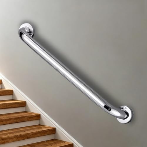 Barra de agarre antideslizante de acero inoxidable de 60 cm, 80 cm, 1 m, 120 cm, 1,5 m, barandilla de barandilla para interiores y exteriores, pasamanos seguro para escaleras y baños