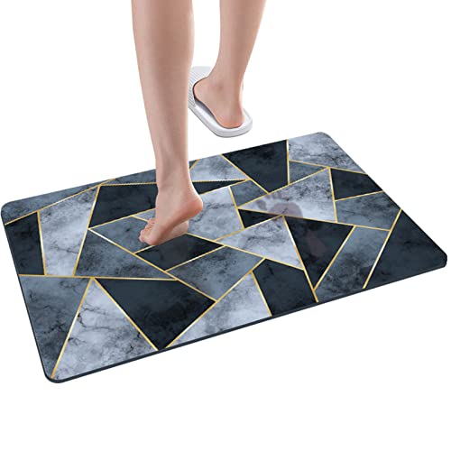 Super Absorbent Floor Mat, 40X60 cm rutschfeste Mikrofaser Badematten Home, Schnelltrocknende Badezimmerteppich Absorbierend Badteppich, Waschbar Badvorleger for Bathroom, Duschvorlege Cover