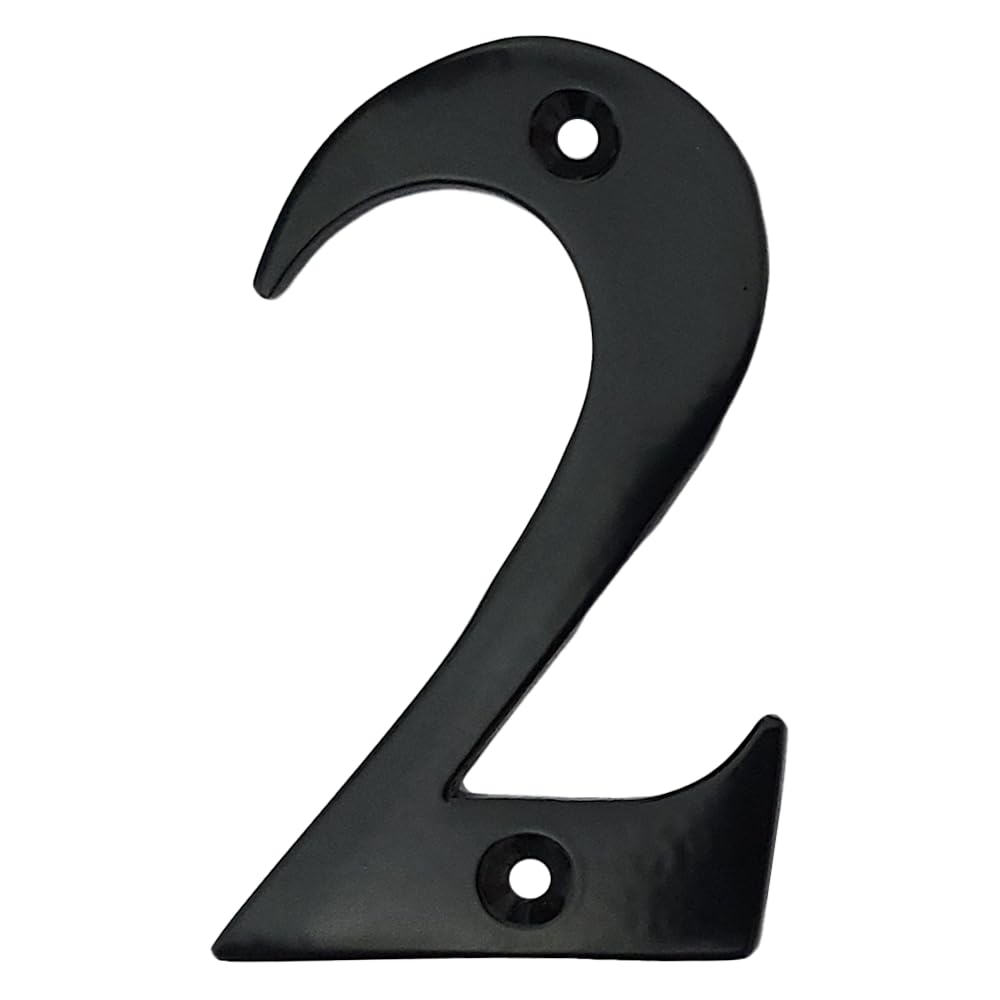 A10SHOP Doris 3-Inch Brass Metal Letters Address Signs For Houses Mailbox Numbers House Numbers For Outside House Numbers Address Sign For Outdoor Sign Door Numbers (Number 5, Satin Black) — Amazon image 12