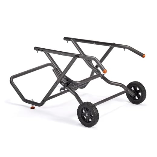 Evolution Power Tools Supporto per sega da tavolo, banco da lavoro pieghevole con ruote, per R255TBL e R255TBL+, compatto, facile da montare, grandi ruote per tutti i terreni, 2 anni di garanzia