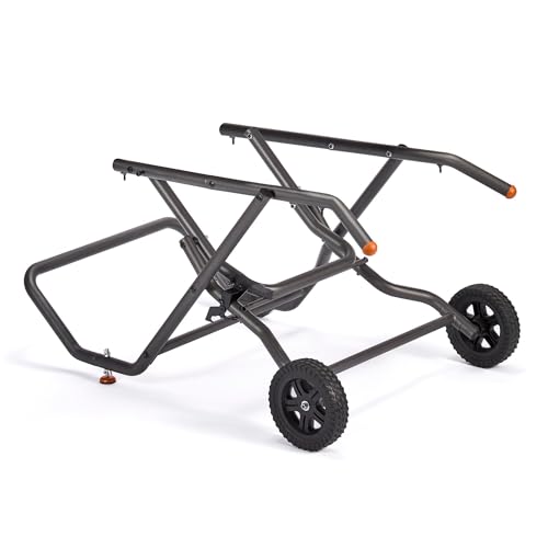 Evolution Power Tools Support de scie de table, banc de travail pliable à roulettes, pour R255TBL et R255TBL+, compact, assemblage facile, grandes roues...