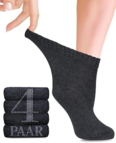 Fiera Besa Diabetiker Socken Damen Bambus nahtlos bequem 4 Paar
