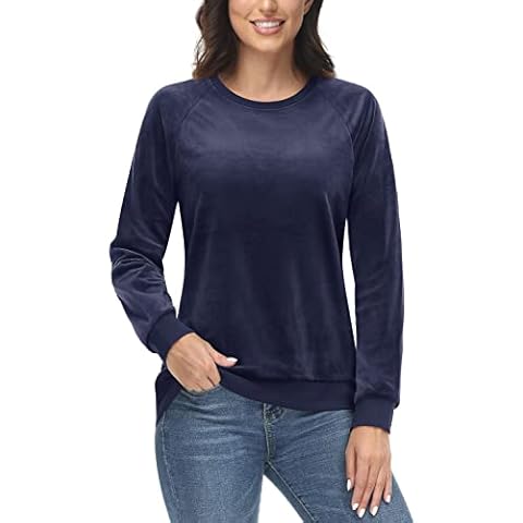 Sweat-Shirt TACVASEN Velours Femme Cover
