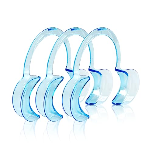 3 Pcs Retractor Dental - Abridor de Boca Dental para Adultos - Intra-Oral - Pack de 3 piezas - Abre bocas en forma de C - Retractores de Mejillas y Labios en Forma de C - Kits de cuidado dental