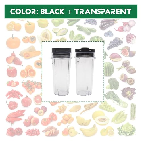 UN-2 Pzs Vaso 16 OZ con 4 Tapas para Licuadora Ninja miniatura 3
