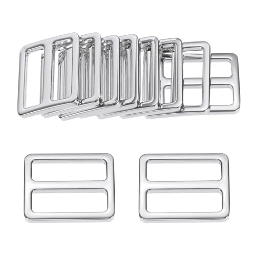 M METERXITY 10 Boucles Tri Glide Métal 1 Pouce Zinc Ajusteur Sangle