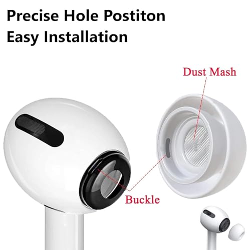 Image of Sounce Silicone Replacement Ear Tips Compatible with Apple AirPods Pro 2 & Airpods Pro, Anti-Slip Eartips, Tighter Seal, Fits in The Charging Case, (Small Size) (1 Sets, 2Pc) - White