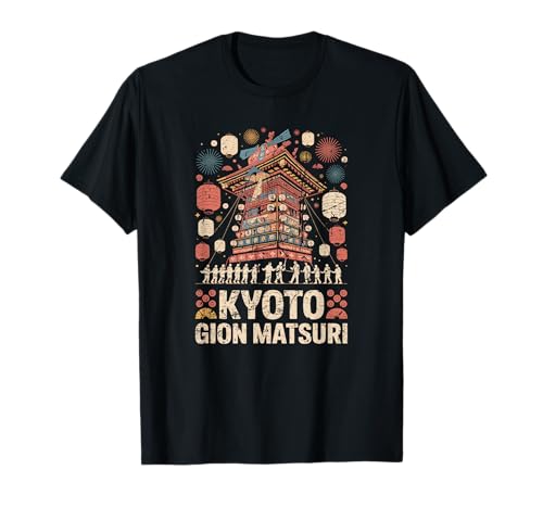 Gion Matsuri Kyoto Festival Japonés Recuerdo Naginata Japonés Camiseta
