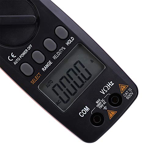 Medidor de pinza digital portátil VC6052 Amperímetro Multímetro 2000A CA con pantalla LCD miniatura 5
