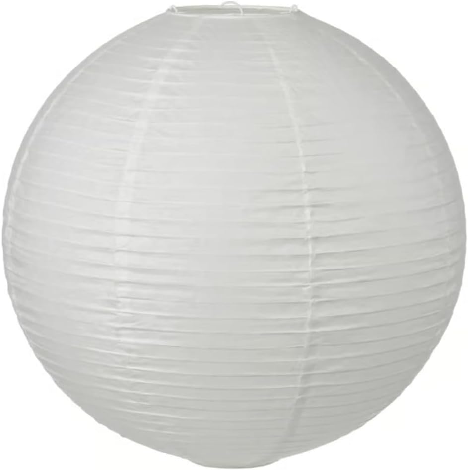 2 X IKEA REGOLIT - Pendant lamp shade, white - 45 cm