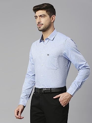 Image of Thomas Scott Men's Cotton Slim Fit 100% Formal Shirt with Spread Collar and Full Sleeves