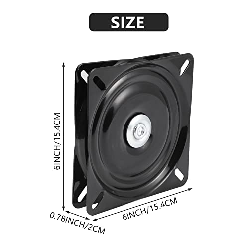 Bootssitz mit 6 , drehbar, um 360 Grad drehbar, universal, Maße 15,4 x 15,4 x 2 cm