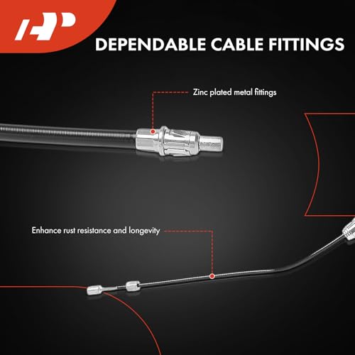 A-Premium Rear Parking Brake Cable Assembly Compatible with Ford Models by A-Premium - Used condition - Image 4