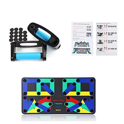 OLAHRAGA Fitness Multi-Function Push Up Board Exercise Equipment for Home Gym Workouts Portable Push Up Stands for Men and Women