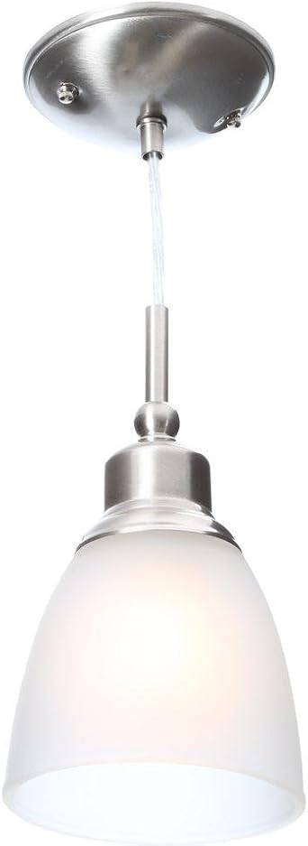 Commercial Electric 1-Light Brushed Nickel Mini-Pendant 3-Pack