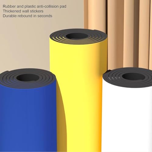 Protecteurs de poteaux muraux en mousse autoadhésive bleu 2x7 M