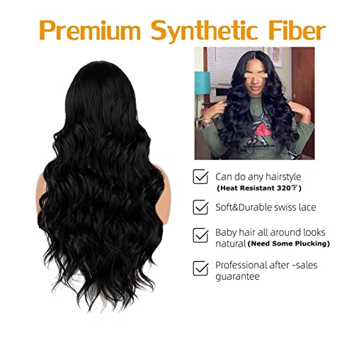 Perruque synthétique indétectable longue et ondulée pour masquer la perte de cheveux - 3