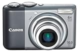 Canon Powershot A2000IS 10MP Digital Camera with 6x Optical Image Stabilized Zoom (Renewed), Dark Gray