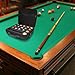Enbebamd Pool Ball Case Holds 17 Ball 14x14x3 Hard EVA Pool Case with Ergonomic Handle, Inner Mesh Pocket & Detachable Strap Waterproof Dustproof Carrying Bag for Billiard