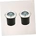 NULYLU 2pcs LED Waterproof Buried Lights Landscape Lamp for Outdoor Use 3W Warm White Light Sturdy LED Lighting Tool for Garden Lawn and Pathway