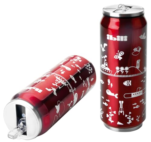 levitantes Lata Termo Eco 0,50L con Aislamiento, Tapa hermética y diseño ergonómico, Ideal para Bebidas frías o Calientes en Exteriores.