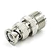 Maxmoral 2-Pack BNC to SO-239 Adapter UHF Female to BNC Male Coax Cable Adapter