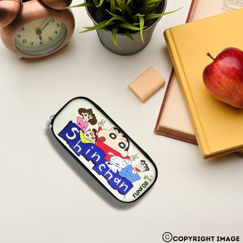Image of Funfob Polyester Shinchan Pencil Case for School & College | Shinchan, Multicolor