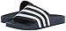 adidas Originals Men's Adilette Slide, Blue/White/Blue, 5