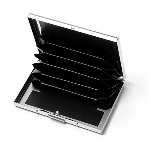 Drawihi Mini carteira para cartões de crédito e super fina carteira para homem mulher