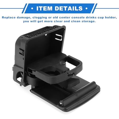 Portavasos compatible VW Golf 2010-2014 negro gris miniatura 6