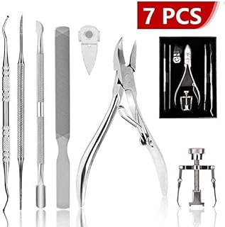 Ingrown Toenail Tool Kit (7PCS), Professional Toe Nail Clipper Set for Ingrown