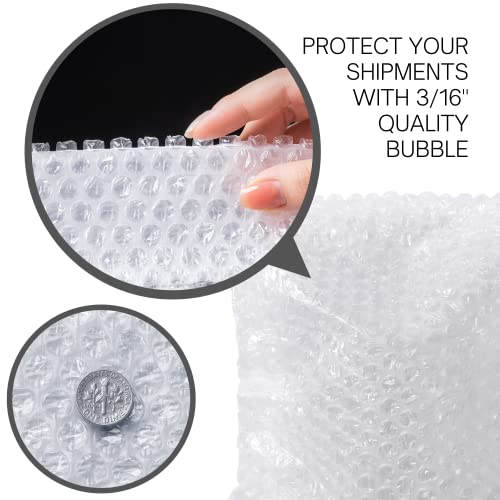 Alternium Self Seal Bubble Pouches 7.5X8" 50 Pack - Bubble Cushioning Wrap Pockets With Adhesive In Perforated Rolls - Small Bubble Bags For Shipping - Quality Packing Material And Moving Supplies #TOP1