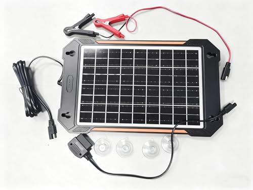 Innovative 12V 12W Solar Maintenance Charger with Wireless Connectivity and Mobile App Integration