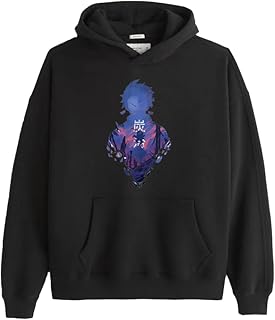 Japanese Anime demon sler nezuko tanjiro inosuke Kanao Giyu Tengen hoodie black 12