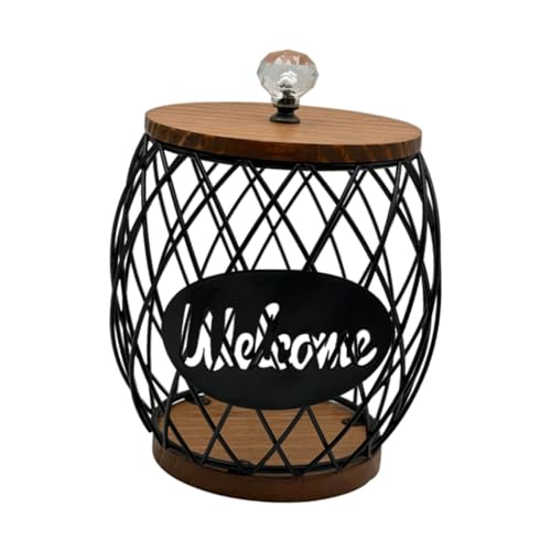 Cesta porta cápsulas de café en hierro duradero con base impermeable 6