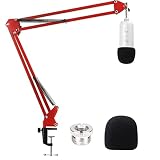 Combinación Todo en Uno - El paquete contiene un soporte de micrófono para Blue Yeti, una abrazadera de mesa, una cubierta de esponja. Aviso: El micrófono no está incluido.