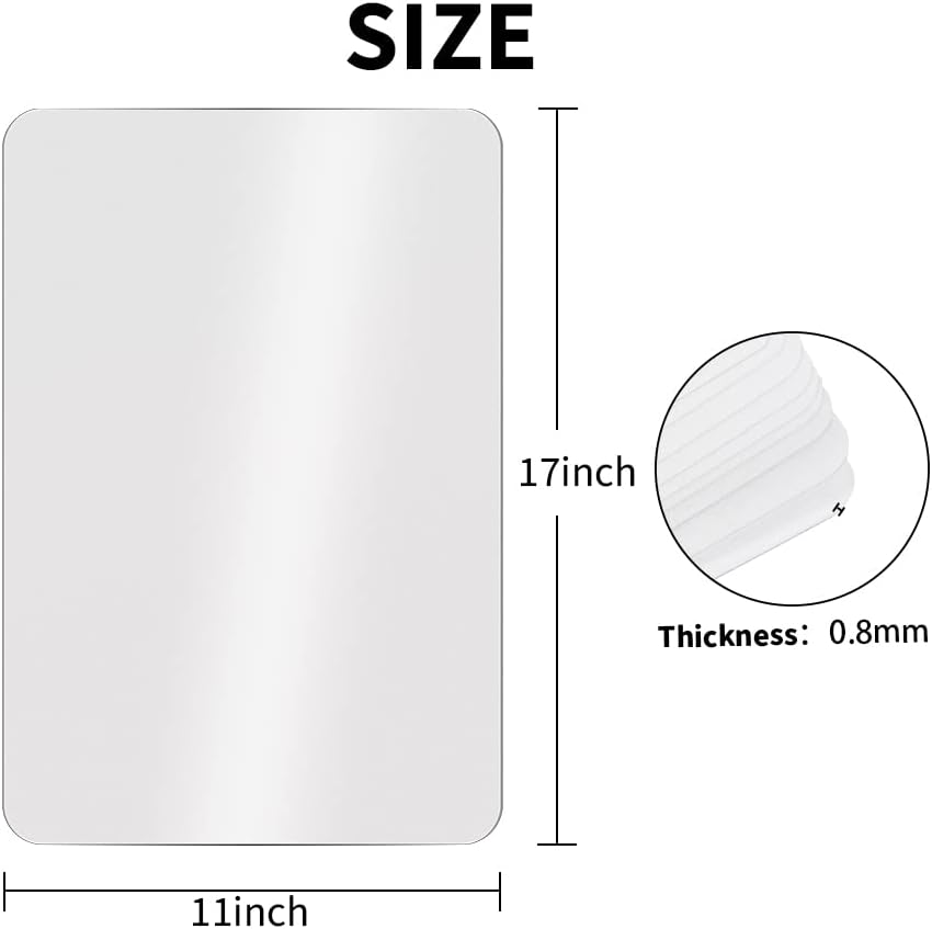 Plastic Cutting Mats, Frosted Clear Flexible Kitchen Cutting Board,