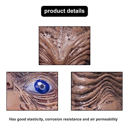 Makeatree Halloween Small Finish Alien Extra Terrestrial Statue Headgear For Indoor Yard Outdoor Decor #TOP4