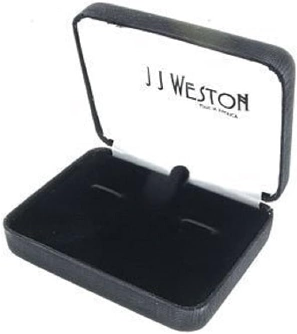 JJ Weston Black Enamel Shirt Studs. Made in The USA