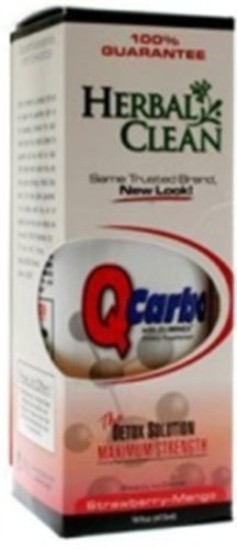 Herbal Clean Q Carbo Liquid Strawberry Mango 16 oz