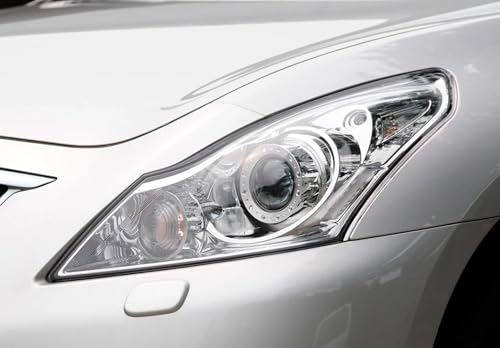 for Infiniti G Series 4 Door Sedan G37 G35 G25 2010~2015, Transparent Cover Headlight Clear Shell Lamp Shade Headlamp Lens Cover Car Clear Lens Shell Cover