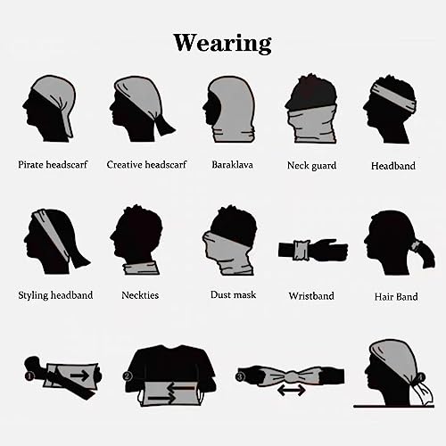 Single Hole Knit Cycling Head Cover Lightweight Ski Mask Exquisite Embroidery Black Classic Ski Mask Balaclava(Black,One Size) #TOP1