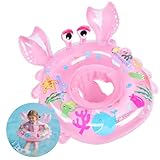 Oziral Schwimmring Baby mit Pumpe Schwimmsitz für Babys 6-36 Monate Aufblasbarer PVC-Babyschwimmring Kinder Schwimmring Spielzeug für Baby Badesitz Schwimmbecken