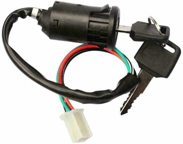 E-TON 4 WIRE IGNITION KEY BARREL SWITCH WITH 2 X KEYS QUAD ATV VIPER SOLAR