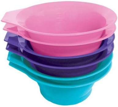 Soft 'N Style Tint Bowl, Assorted Colors, 6 Piece