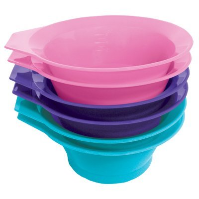 Soft 'N Style Tint Bowl, Assorted Colors, 6 Piece