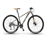 LBWT Outdoor MTB Bike, 26 Inch Men's Mountain Bicycles, High Carbon Steel, Aluminum Alloy Frame, Dual Suspension, with Double Disc Brake (Color : Yellow, Size : 27 Speed)