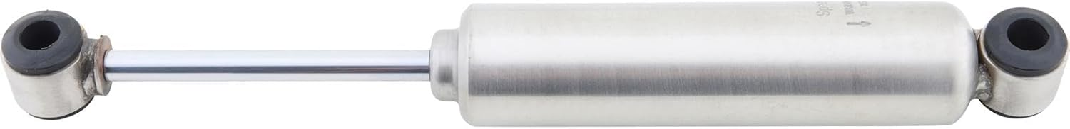 Speedway Short Gas‑Filled Tube Shocks Pair, 9.625″ Compressed 14.625″ Extended Natural Stainless Steel Twin-Tube Gas Charged Shock Absorbers for Front & Rear Suspension