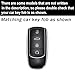 ontto Smart Remote Car Key Cover Fit for Chery Tiggo 9,Tiggo 8 PRO,Tiggo 8 PRO MAX,Tiggo 7 PRO MAX,Omoda 5/C5,Jaecoo 7,Arrizo 5 2021-up,Metal and Silicone Key Fob Holder,Blue-Red-Strips