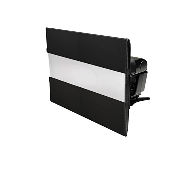 LumiQuest SoftBox & StripBox 2 in 1 Blitzdiffusor Universal Classic Design für Aus-Kamerablitze mit UltraStrap – Bild 3